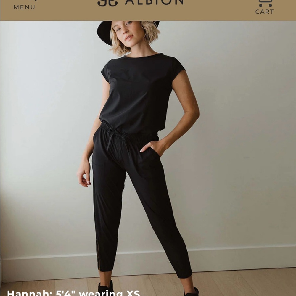 Albion Fit Black Jumpsuit XS
